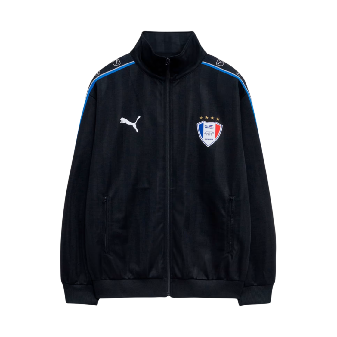 푸마 x 리빌리 수원 삼성 니트 트랙탑 푸마 블랙(Puma x Libilly Suwon Samsung Knit Track Top Puma Black)