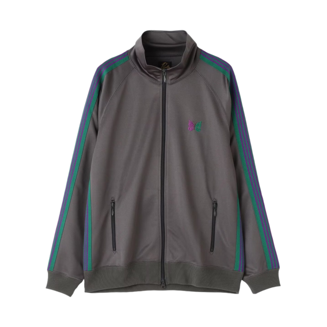 니들스 스페셜 오더 트랙 자켓 폴리 스무스 차콜(Needles Special Order Track Jacket Poly Smooth Charcoal) - 1