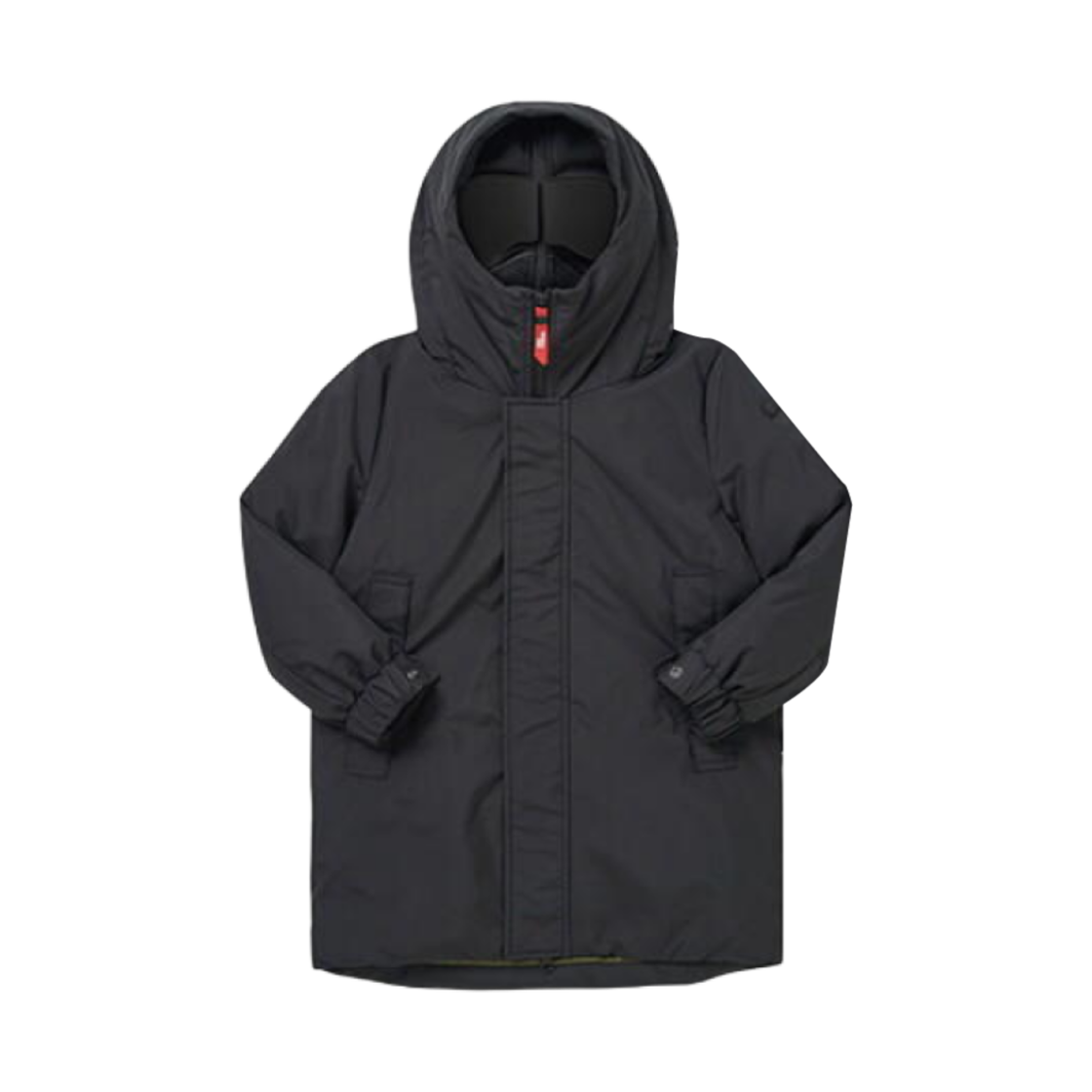 (키즈) AI 라이더스 더블 후드 고글 코트 블랙((Kids) AI Riders Double Hoodie Goggle Coat Black)