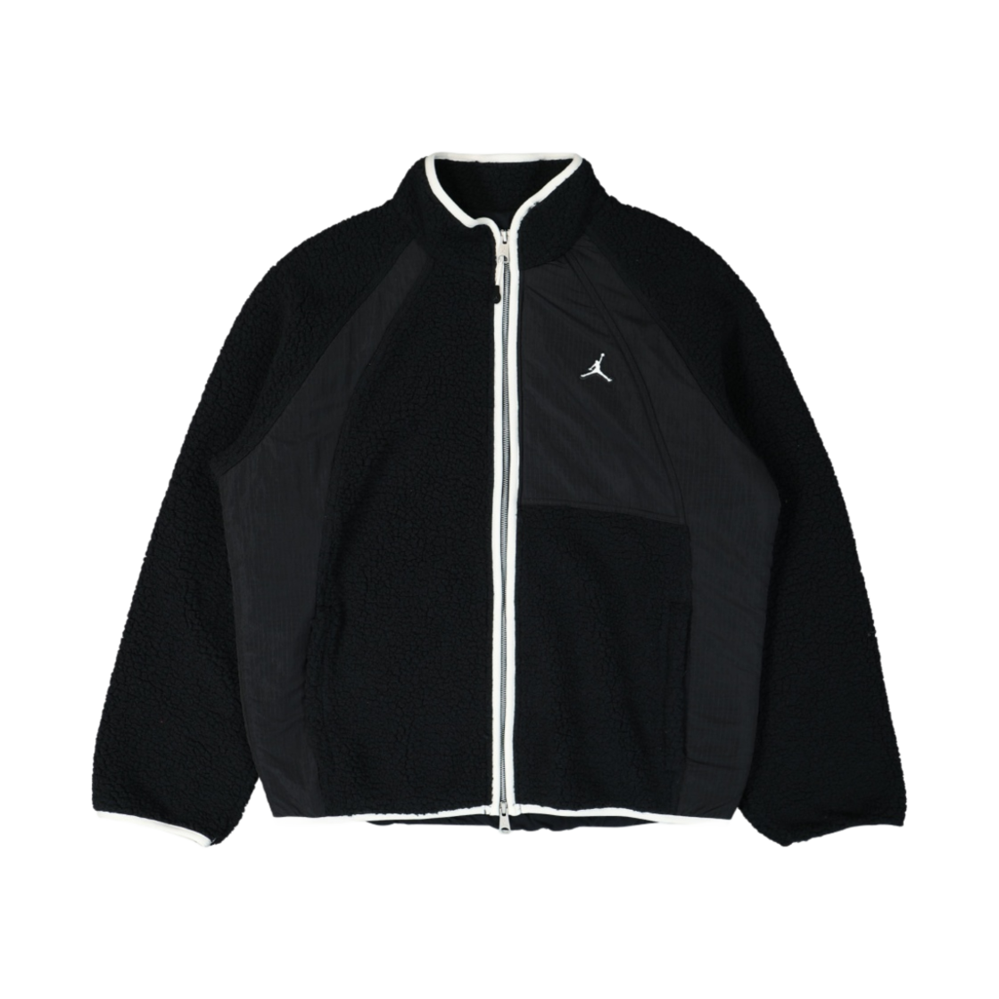 조던 에센셜 풀 집업 윈터 플리스 블랙 - 아시아(Jordan Essential Full Zip Winter Fleece Black - Asia)