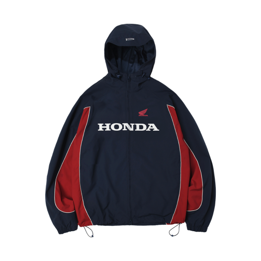 HFS1JK305ABL Honda Hoodie Cap Track Jacket_Blue