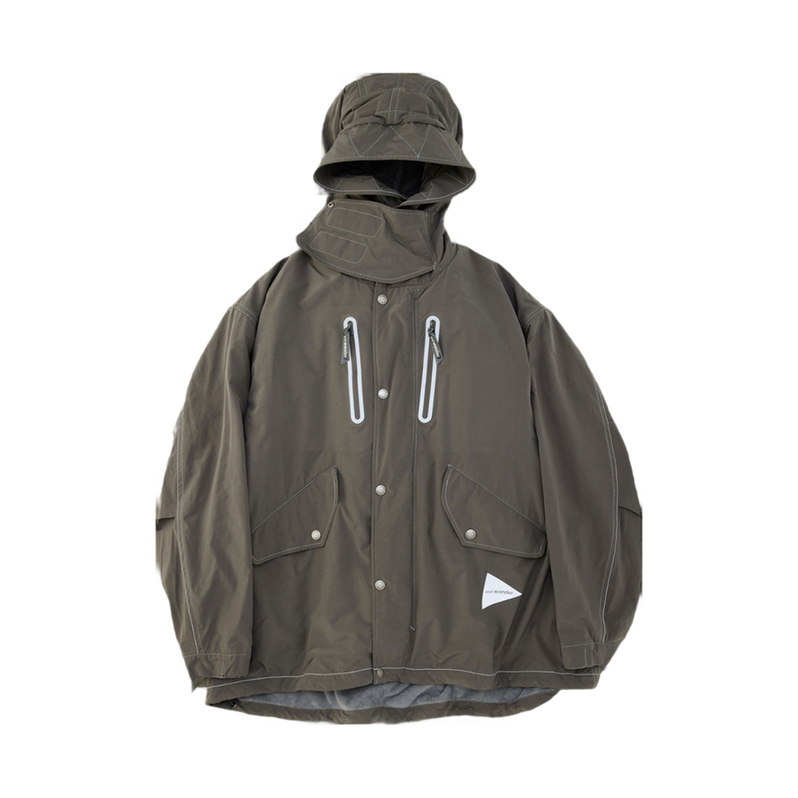 W31D6FT003_GY and wander Fishtail Octa Coat