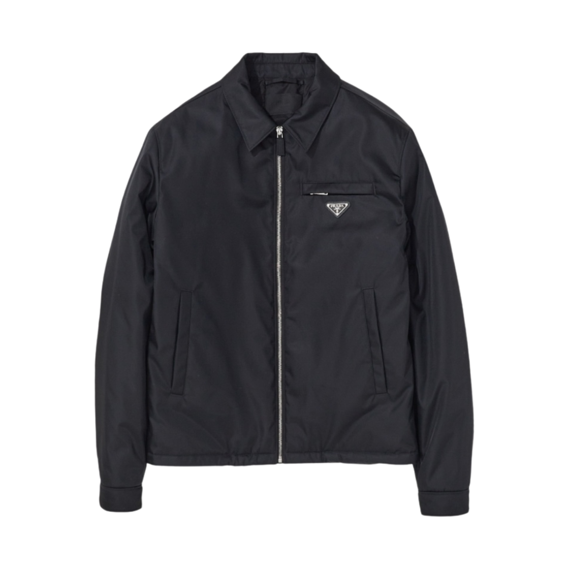 프라다 리나일론 패딩 셔츠 자켓 블랙(Prada Re-Nylon Padded Shirt Jacket Black) - 1