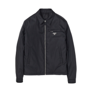 Prada Re-Nylon Padded Shirt Jacket Black