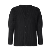 Homme Plisse Issey Miyake Basics Cardigan Black