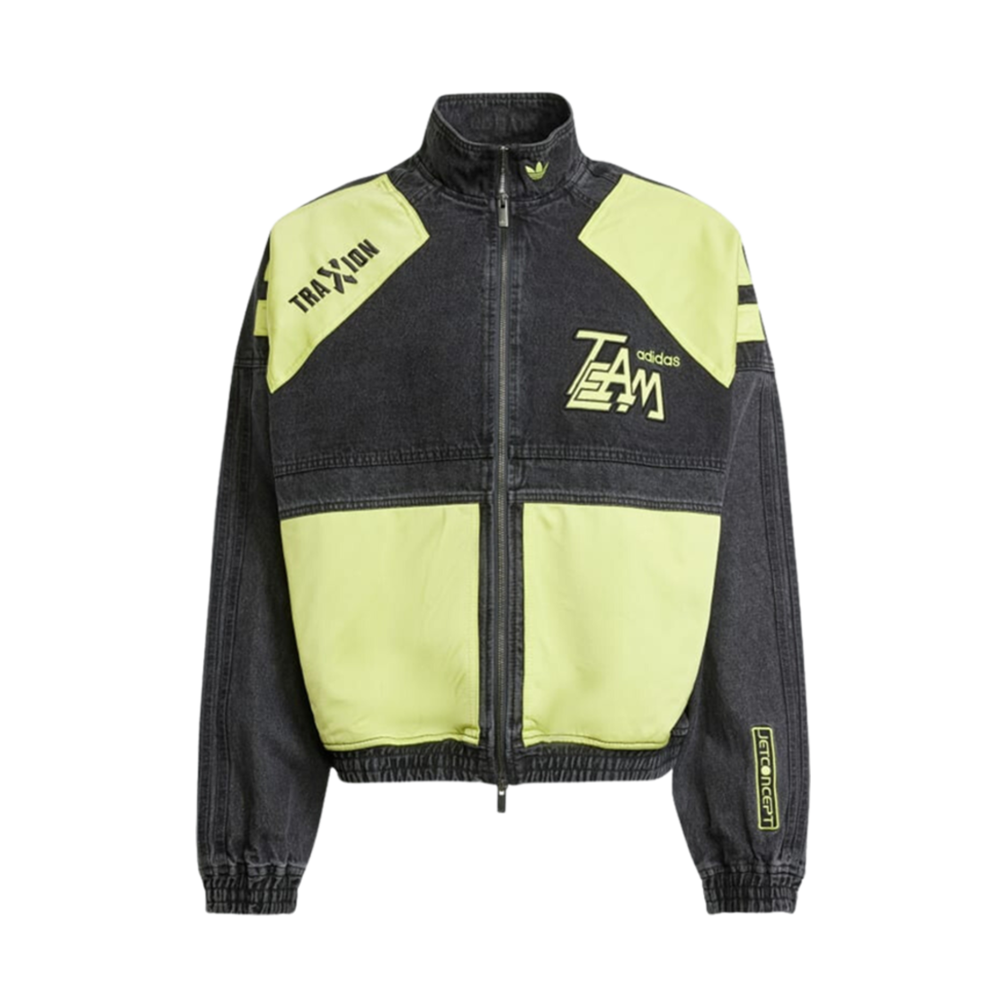 JN0824 Adidas Adilenium Season 2 Moto Denim Jacket Black - US Sizing