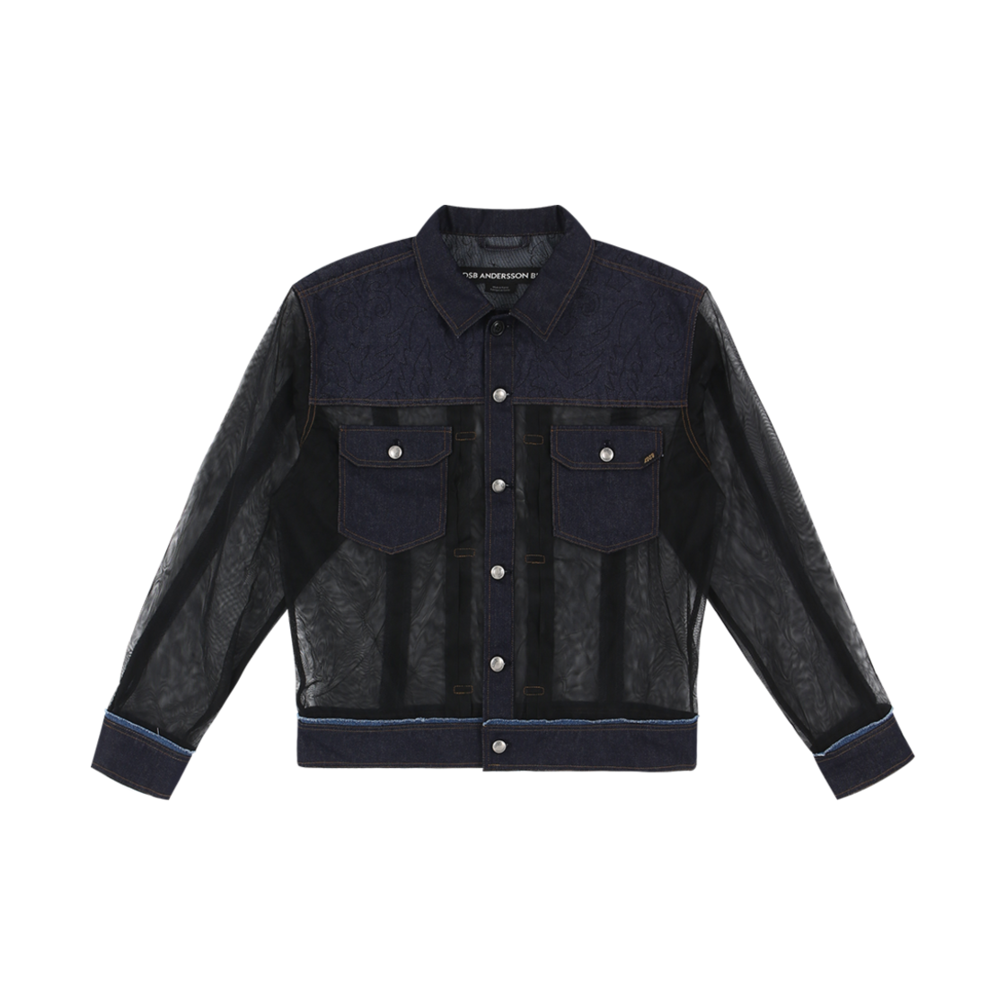 awa695m(BLUE) ADSB Andersson Bell Tonny Denim Sheer Jacket Blue