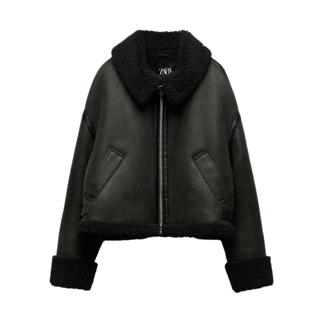 (W) 자라 더블 페이스드 자켓 그린((W) Zara Double Faced Jacket Green)