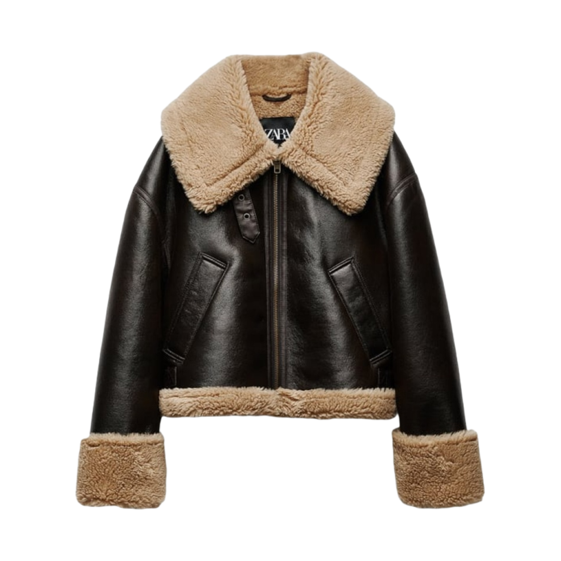 W) 자라 ZW 컬렉션 더블 페이스드 자켓 블랙 | Zara | KREAM