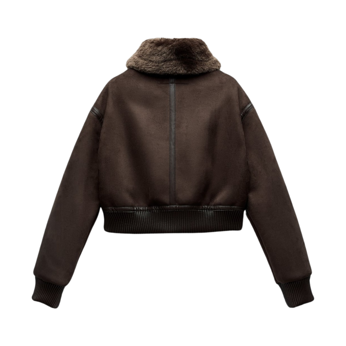 (W) 자라 더블 페이스드 점퍼 브라운((W) Zara Double Faced Jumper Brown) - 2