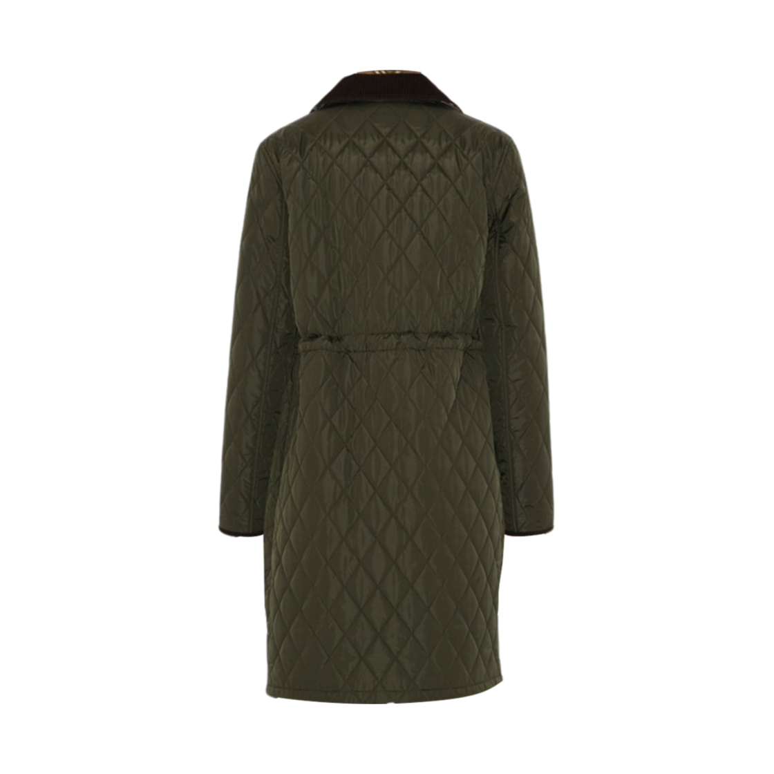 (W) 버버리 미드랭스 퀼티드 나일론 카 코트 셰일((W) Burberry Mid-Length Quilted Nylon Car Coat Shale) - 2