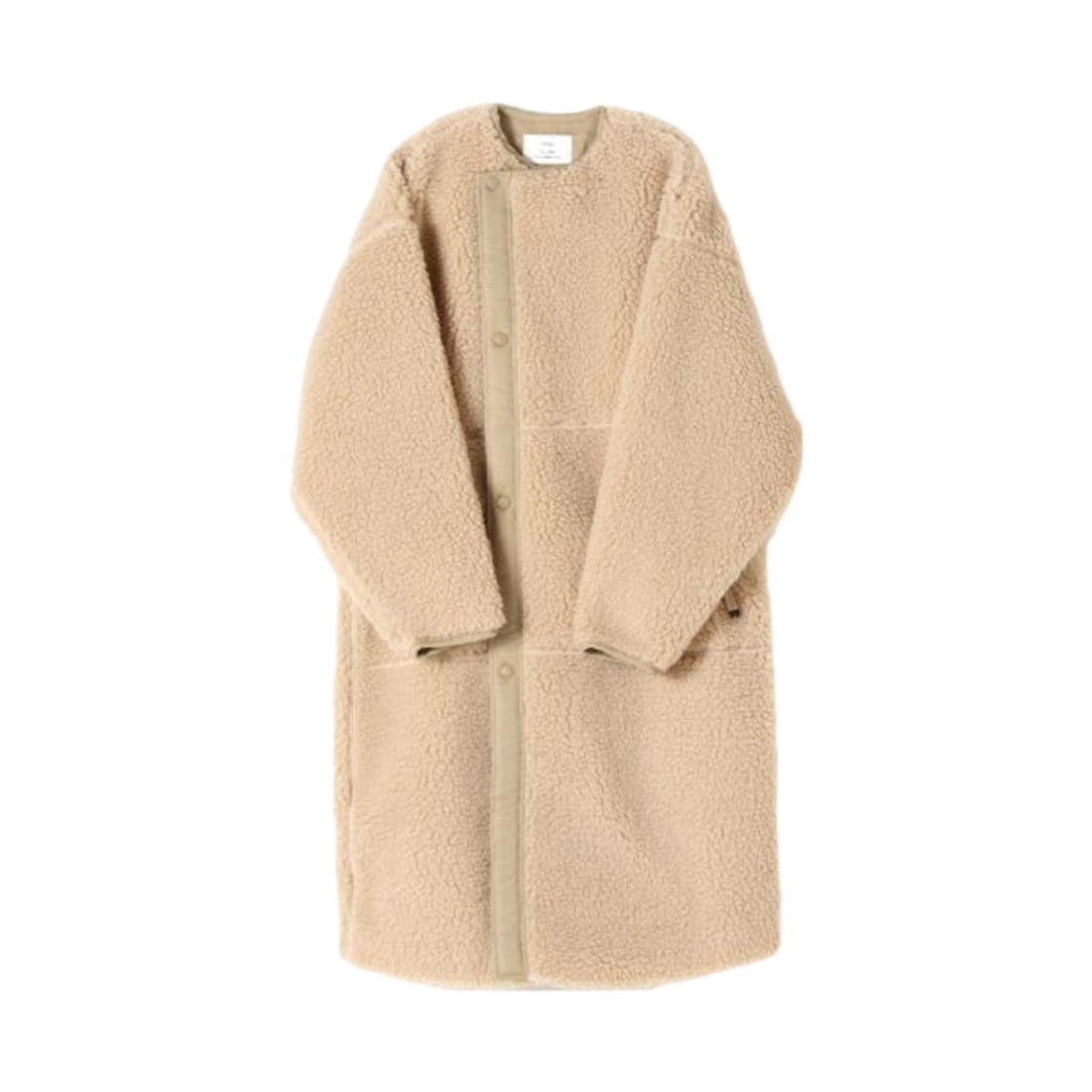 (W) 하이크 포우 셔링 코트 베이지((W) Hyke Faux Shearling Coat Beige)