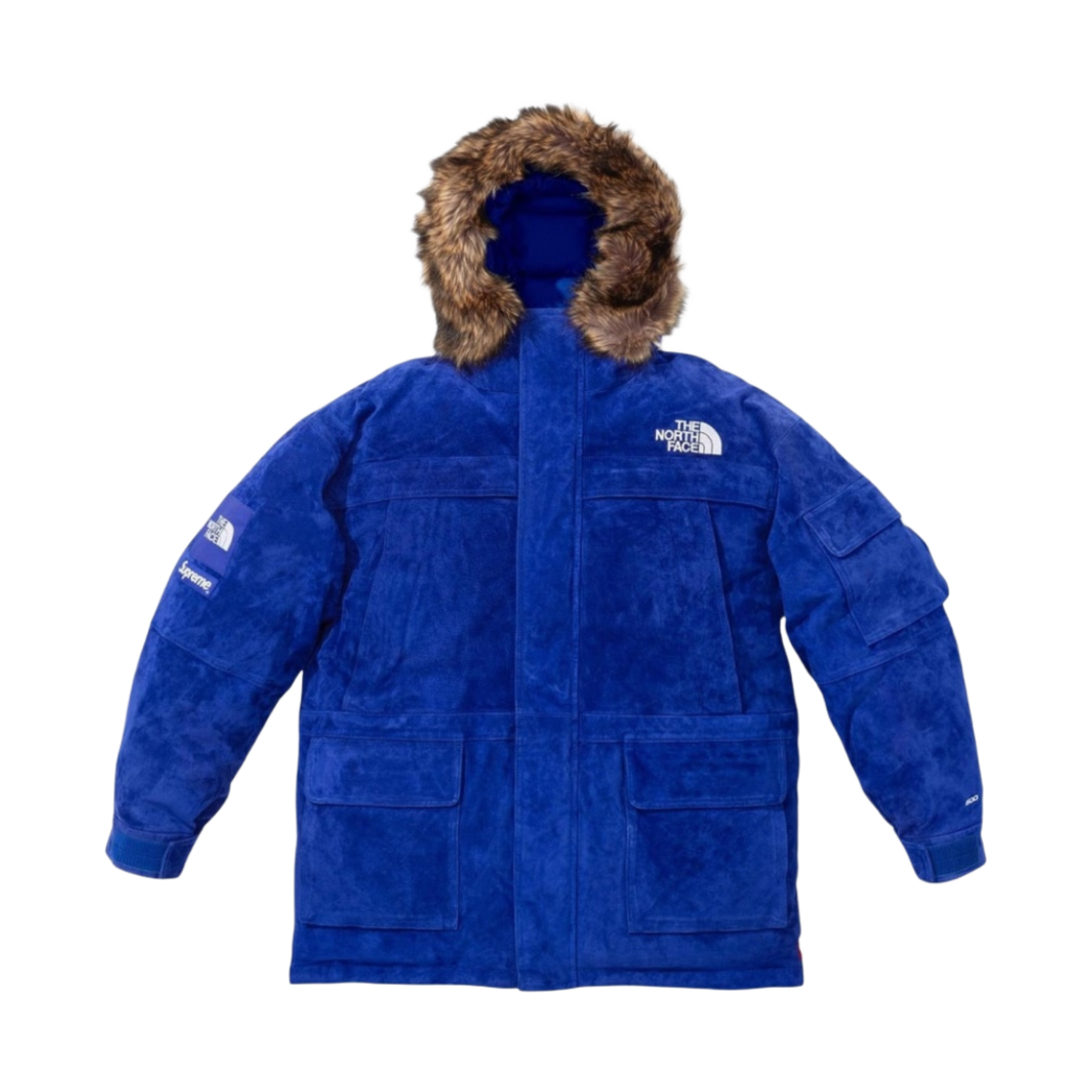 슈프림 x 노스페이스 스웨이드 600-필 다운 파카 블루 - 23FW(Supreme x The North Face Suede 600-Fill Down Parka Blue - 23FW) - 1