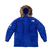Supreme x The North Face Suede 600-Fill Down Parka Blue - 23FW