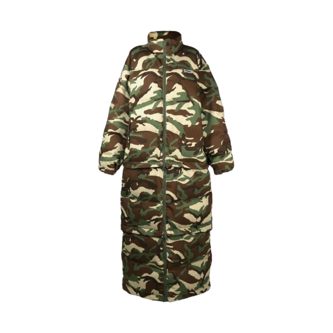 UA53CO650C Vetements Camouflage Print Transformer Down Coat Camo