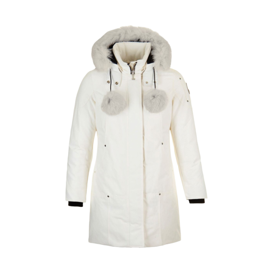 (W) 무스너클 오리지널 스털링 파카 스톤드 폭스 퍼 밀키 웨이((W) Moose Knuckles Original Stirling Parka Stoned Fox Fur Milky Way) - 1