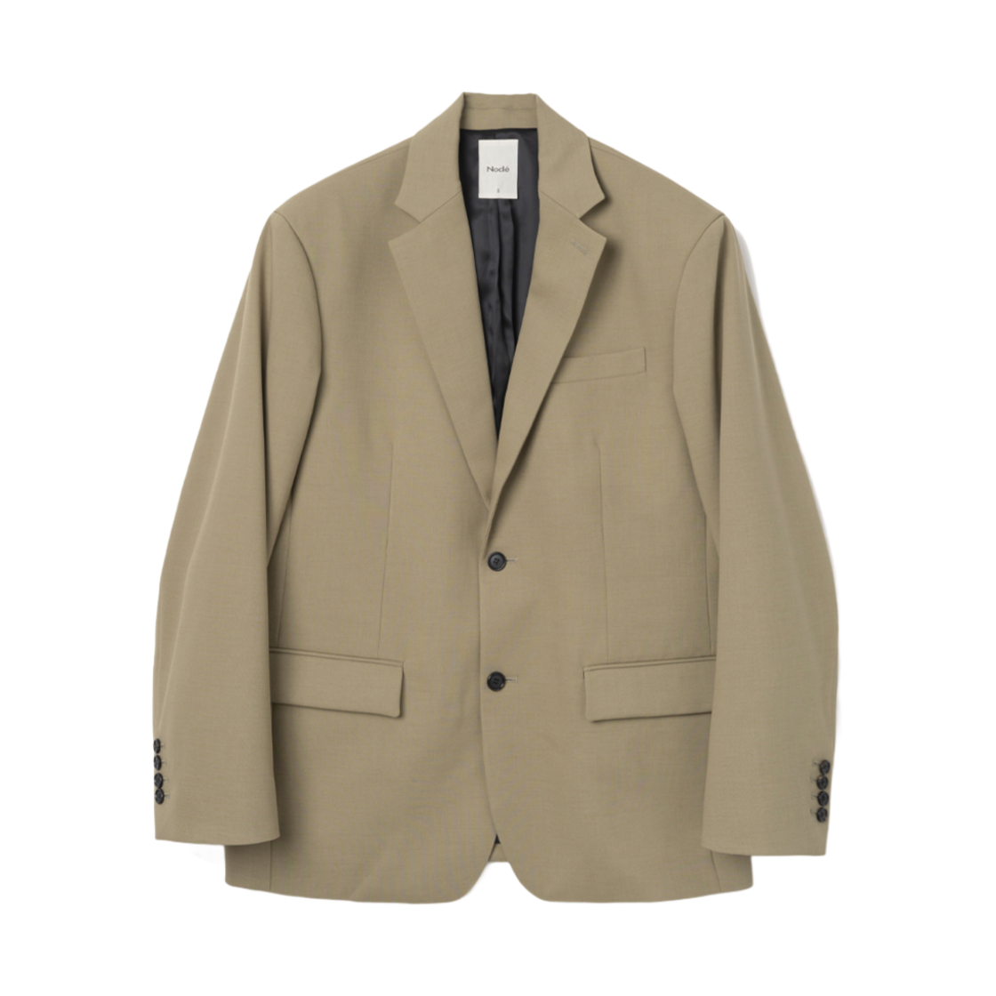 NOC093_t Nocle Reed Wool Jacket Tan