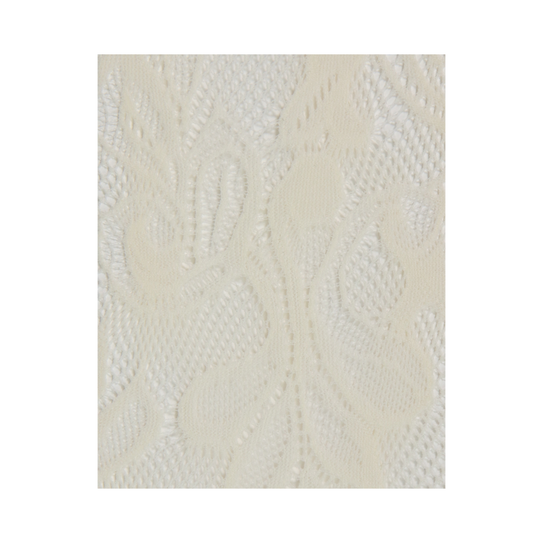 L0000080 Onnitella Leaf Lace Pattern Tights Cream