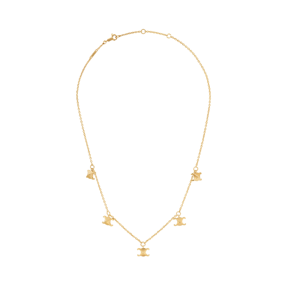 【CELINE】Triomphe solitaire Sparkle necklace ネックレス CELINE スパークルネックレストリオンフxストラス (CELINE