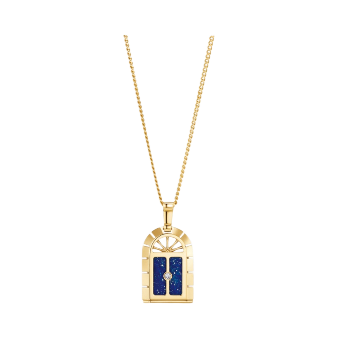 골든 듀 비욘드 더 도어1 펜던트 블루 옐로우 골드 (체인 제외)(Golden Dew Beyond the Door1 Pendant Blue Yellow Gold (Excluding chain)) - 1