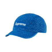 Supreme Leopard Corduroy Camp Cap Blue - 23FW