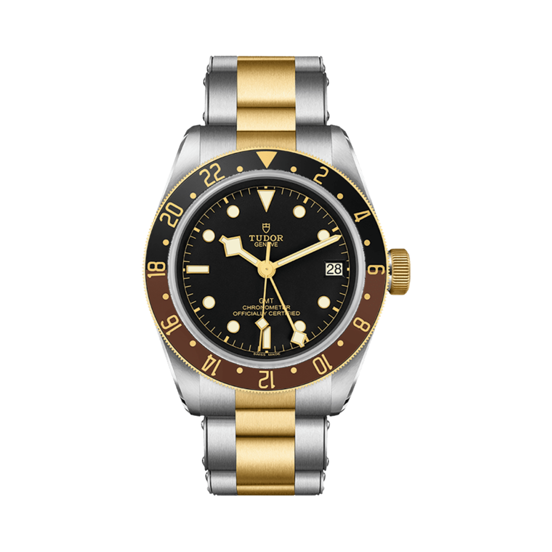 튜더 블랙 베이 GMT S&G MT5652 41mm 스틸 브레이슬릿 옐로우 골드(Tudor Black Bay GMT S&G MT5652 41mm Steel Bracelet Yellow Gold)