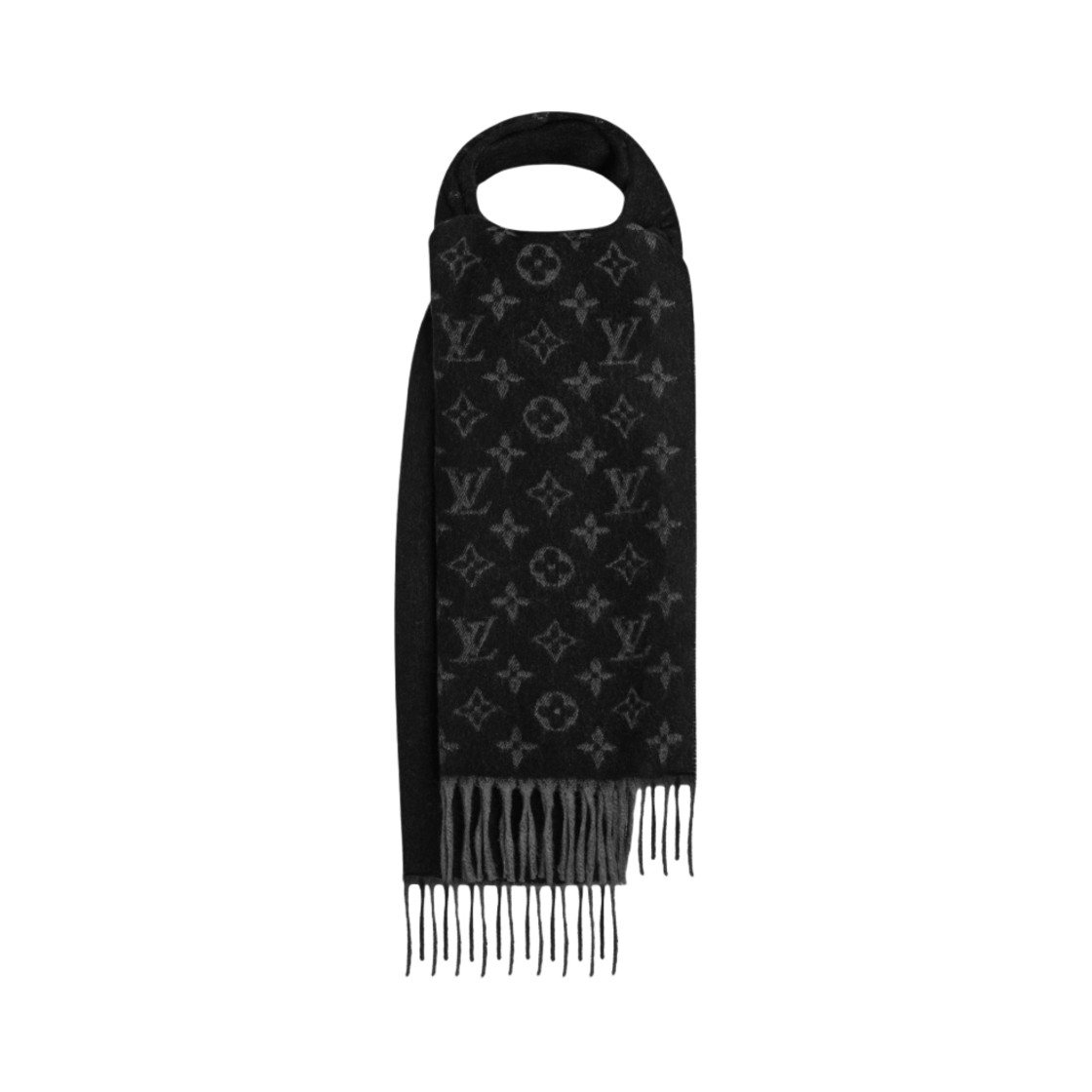 M71607 Louis Vuitton Monogram Gradient Muffler Black