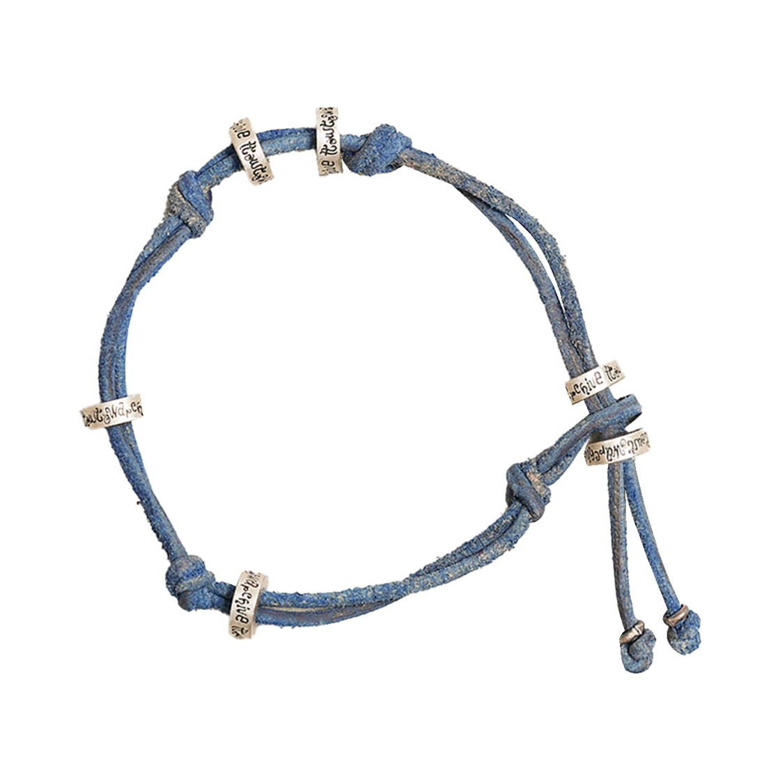 토우토우아카이브 몬다 레더 팔찌 애쉬 블루(TOWTOW.ARCHIVE Monda Leather Bracelet Ash Blue)