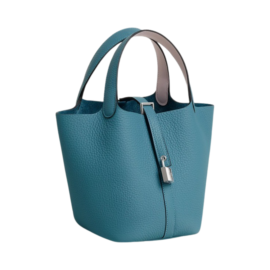 에르메스 피코탄 락 18 백 클레망스 스위프트 & 팔라듐 하드웨어 뉴 블루 진 모브 빨(Hermes Picotin Lock 18 Bag Clemence Swift & Palladium New Bleu Jean Mauve Pale) - 2