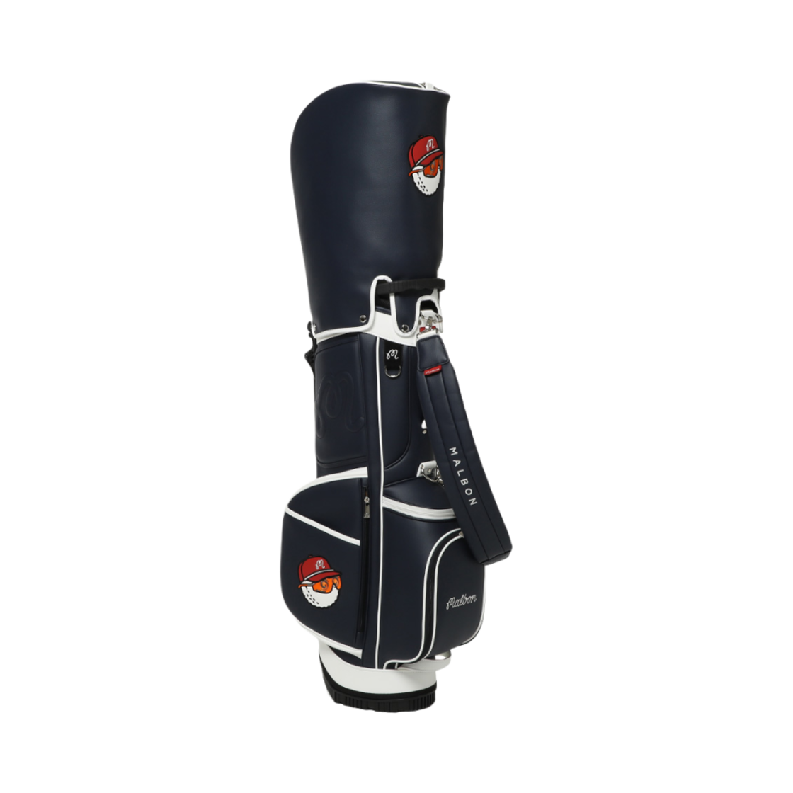 말본 골프 플레이어 클래식 스탠드백 네이비(Malbon Golf Players Classic Stand Bag Navy) - 2