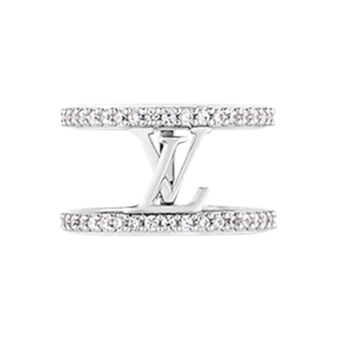 (W) 루이비통 LV 아이코닉 링 S00 실버((W) Louis Vuitton LV Iconic Ring S00 Silver) - 1