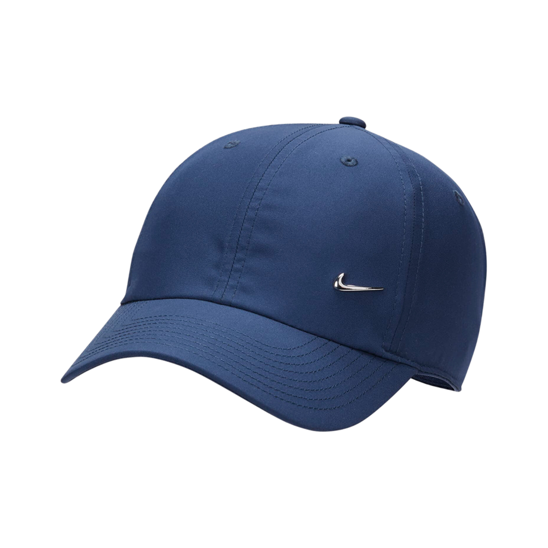 나이키 드라이핏 클럽 언스트럭처 메탈 스우시 캡 미드나잇 네이비 메탈릭 실버(Nike Dri-Fit Club Unstructured Metal Swoosh Cap Midnight Navy Metallic Silver) - 1