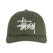 Stussy Low Profile Big Basic Snapback Moss