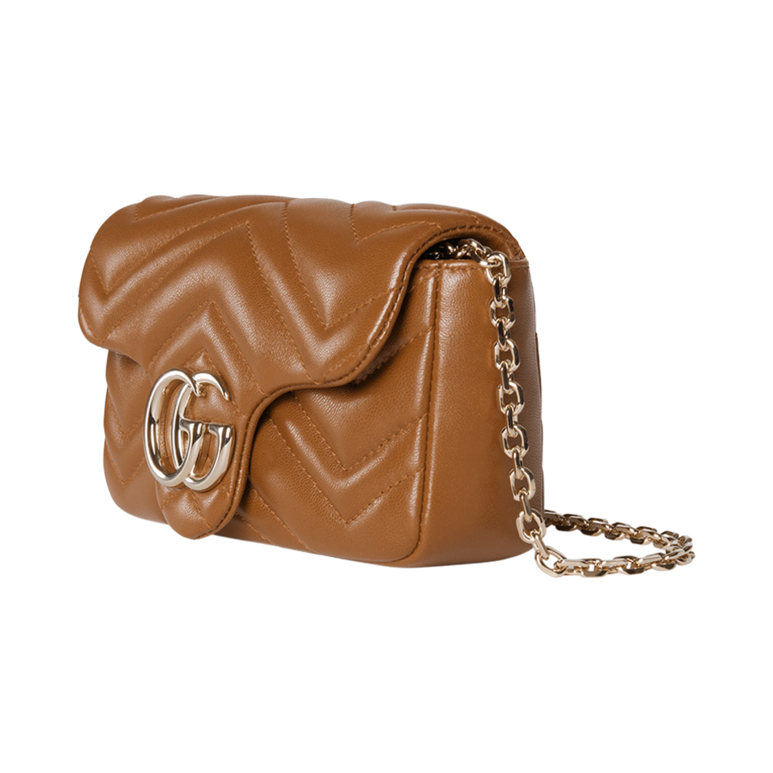 구찌 GG 마몽 미니 숄더백 브라운(Gucci GG Marmont Mini Shoulder Bag Brown) - 2