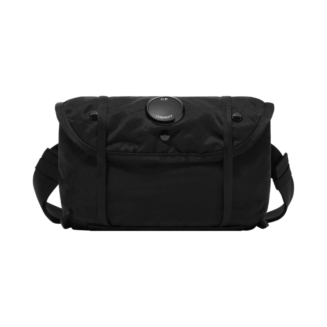 C.P. 컴퍼니 나일론 B 렌즈 웨이스트밴드 팩 블랙 - 24FW