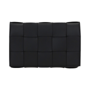 Bottega Veneta Lambskin Leather Crossbody Cassette Black
