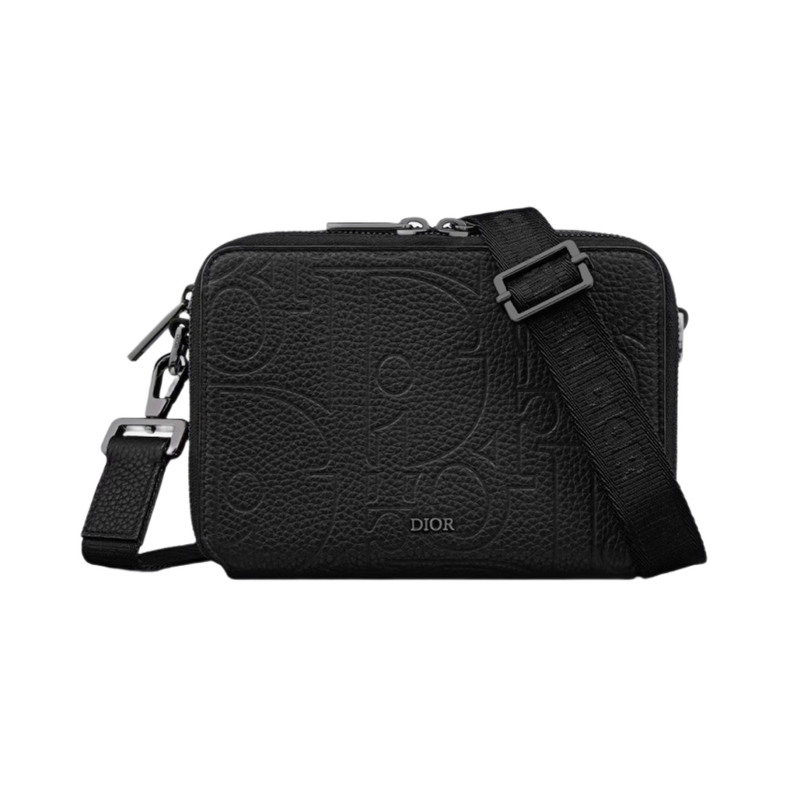 2ESBC119LLG-H00N Dior Zipped Pouch with Strap Dior Gravity Leather Black
