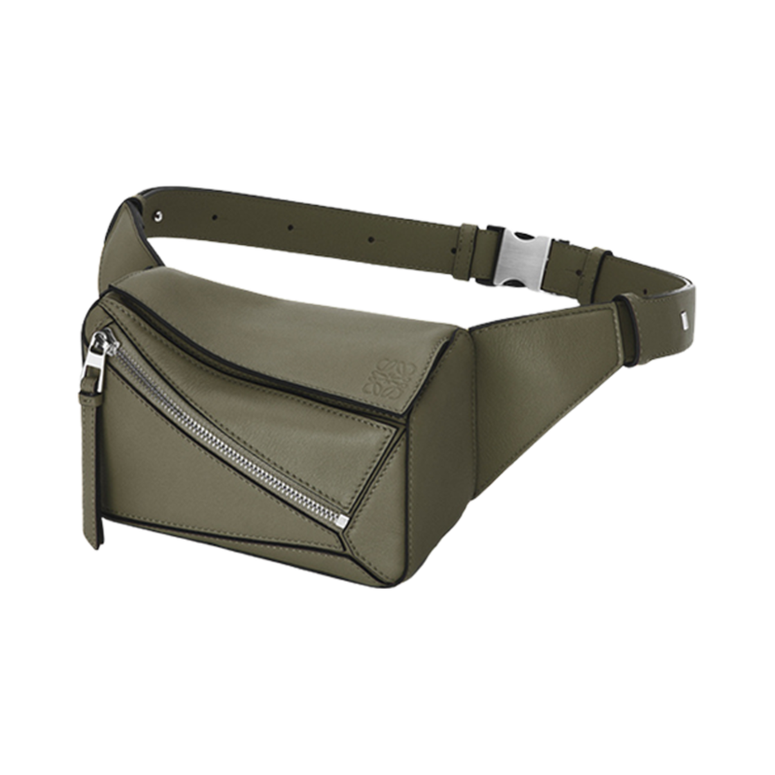 로에베 미니 퍼즐 범백 인 클래식 카프스킨 카키 그린(Loewe Mini Puzzle Bumbag in Classic Calfskin Khaki Green) - 2