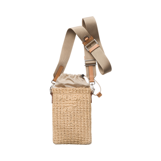Prada Crochet Smartphone Case Natural
