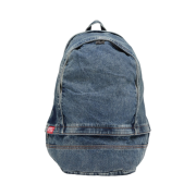 Diesel Rave Backpack in Organic Cotton Denim Blue