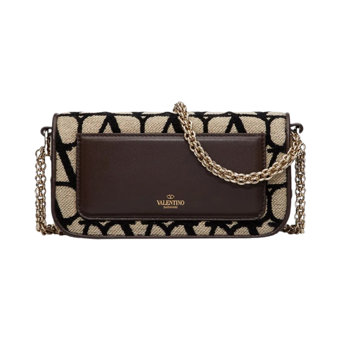 발렌티노 트왈 아이코노그래피 스몰 로코 숄더백 베이지 블랙(Valentino Small Loco Toile Iconographe Shoulder Bag Beige-Black) - 4