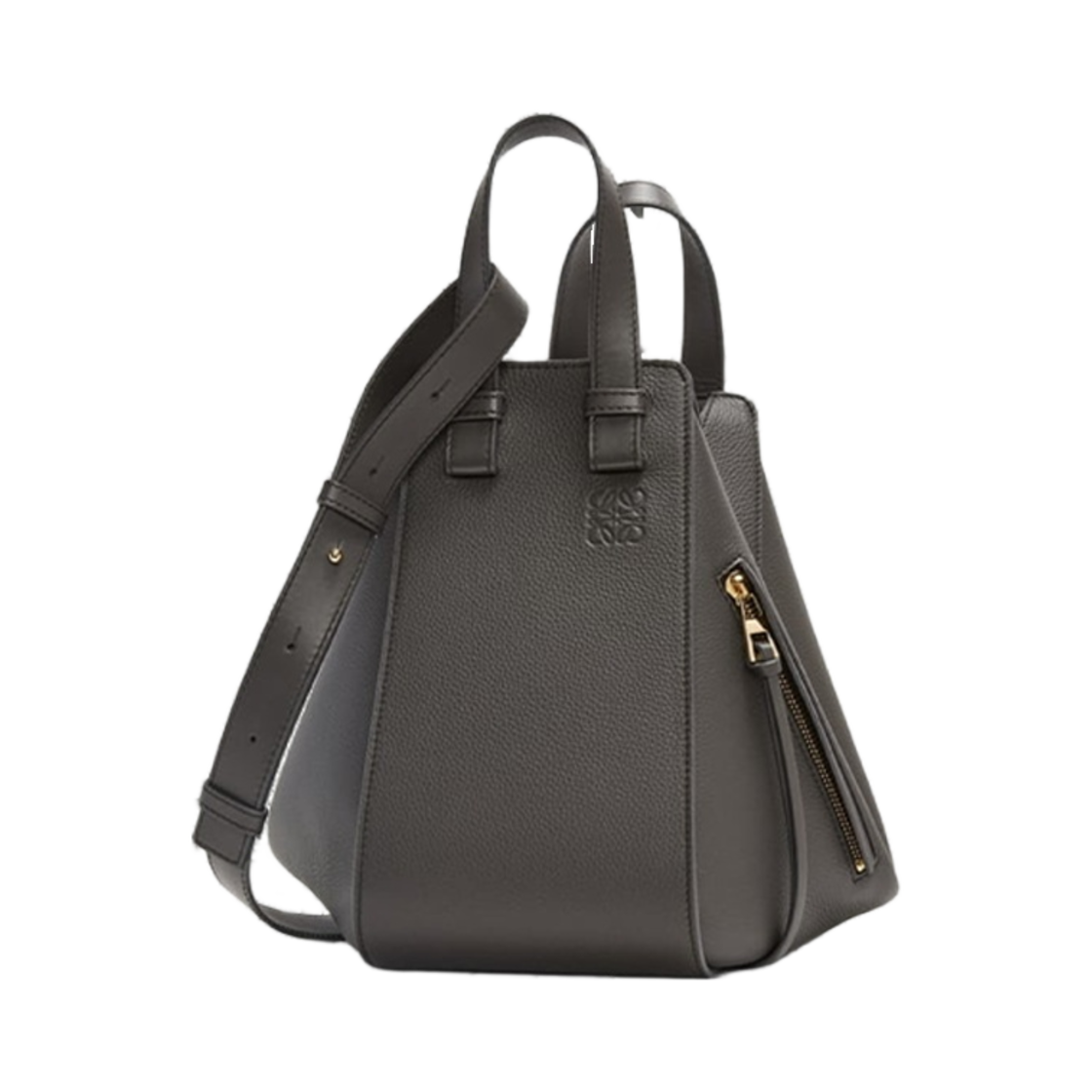 로에베 스몰 해먹 백 인 소프트 그레인드 카프스킨 다크 그레이(Loewe Small Hammock Bag In Soft Grained Calfskin Dark Grey) - 1