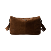 Prada Suede Shoulder Bag Cocoa Brown