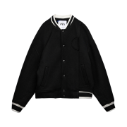 Zara x Ader Error Wool Blend Bomber Black