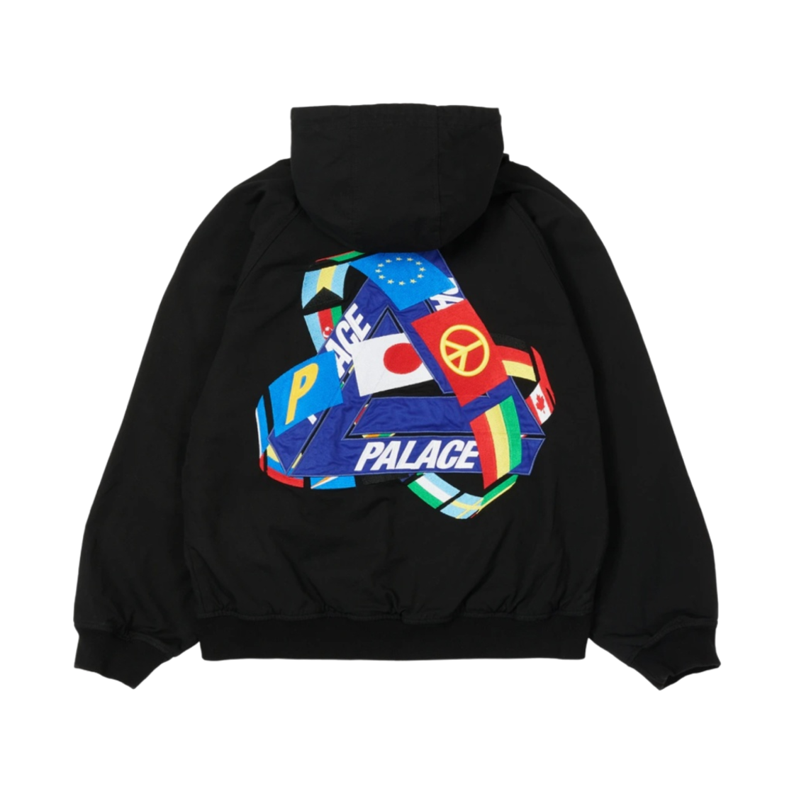 팔라스 트라이플래그 후드 자켓 블랙 - 21SS(Palace Tri-Flag Hooded Jacket Black - 21SS) - 1