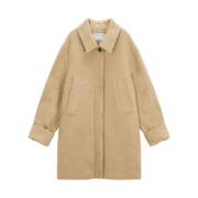(W) Matin Kim Wool Blended Half Coat Camel