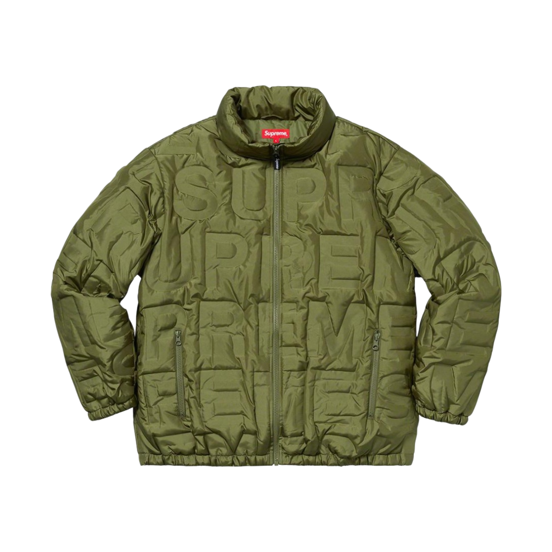 슈프림 본디드 로고 다운 자켓 올리브 - 19SS(Supreme Bonded Logo Down Jacket Olive - 19SS)