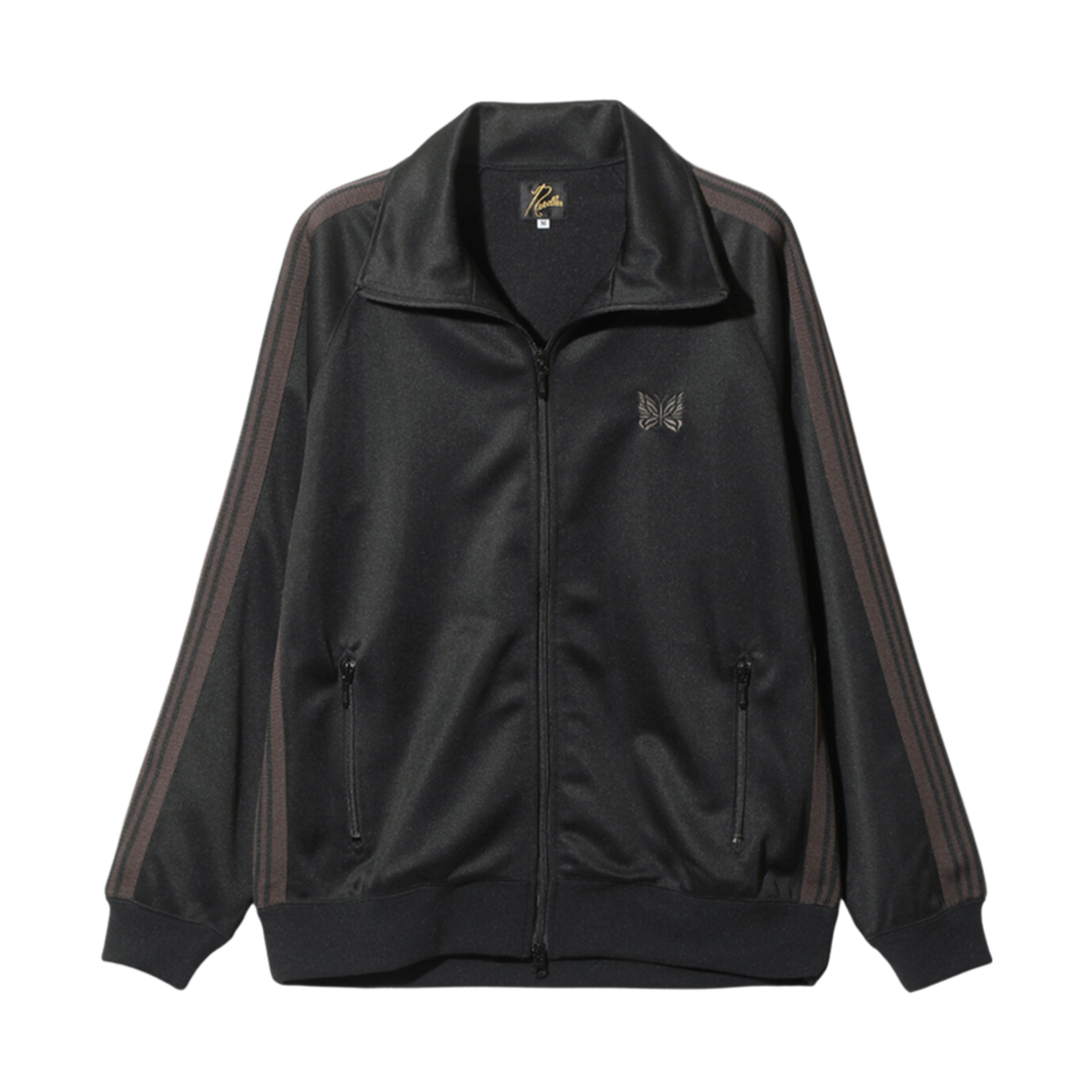 니들스 트랙 자켓 폴리 스무스 블랙 다크 브라운(Needles Track Jacket Poly Smooth Black Dark Brown)
