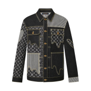 Louis Vuitton x Nigo Crazy Denim Workwear Jacket Black