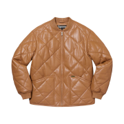 Supreme Quilted Leather Work Jacket Tan - 22FW